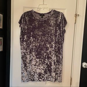 Crushed velvet dress
